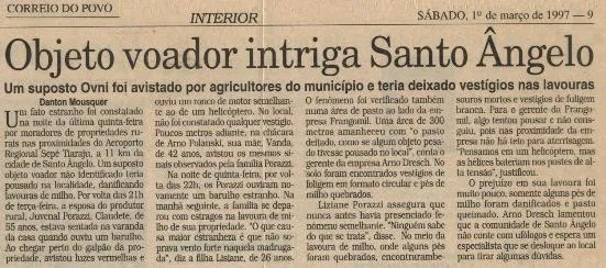 OVNI en Sto.Angelo...de 1997, no 1967