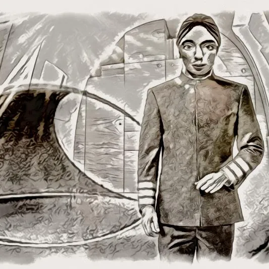One of the beings as described by Richard Hathaway - artwork by Jason Gleaves.